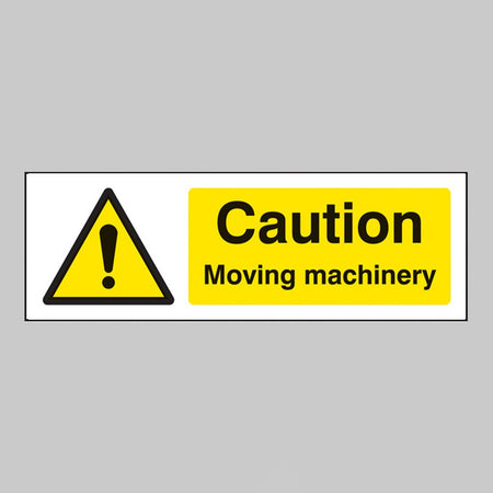 Caution Moving Machinery Sign - Ready Set SuppliedCaution Moving Machinery SignRigid Plastic14226G