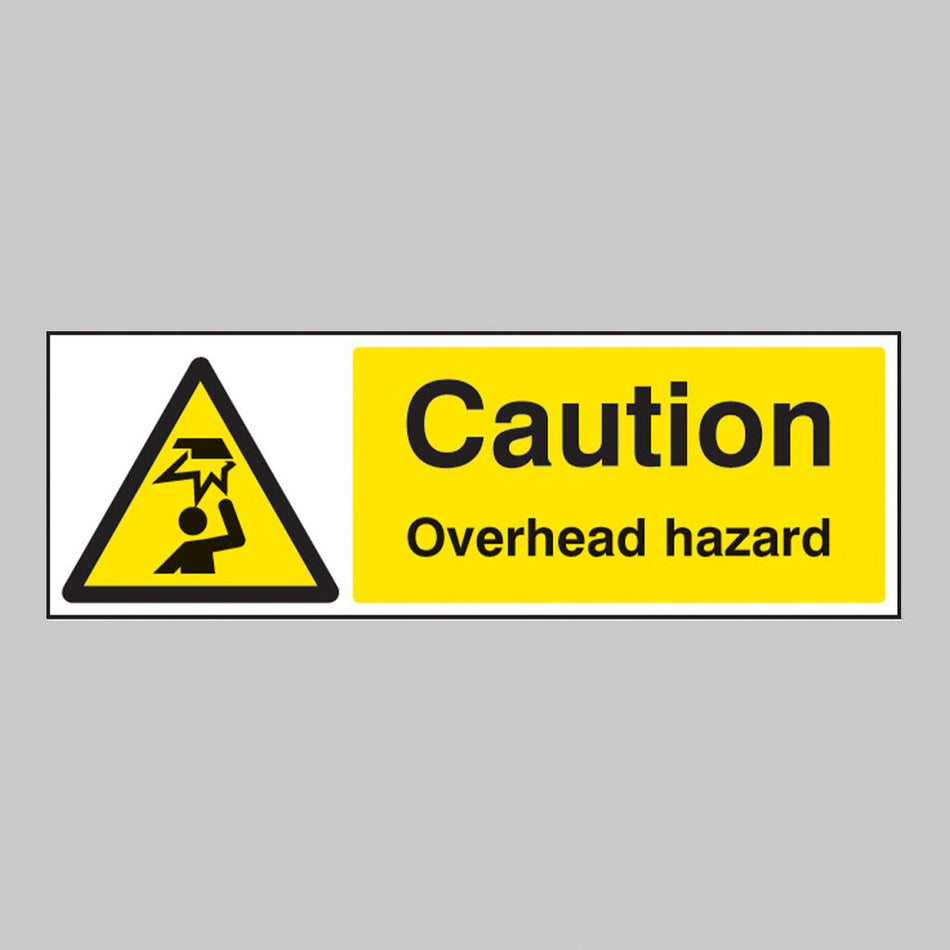 Caution Overhead Hazard Sign - Ready Set SuppliedCaution Overhead Hazard SignRigid Plastic14246G