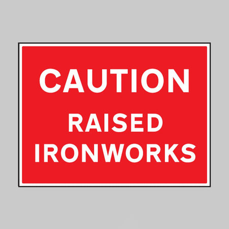 Caution Raised Ironworks Sign - Ready Set SuppliedCaution Raised Ironworks Sign17623Q