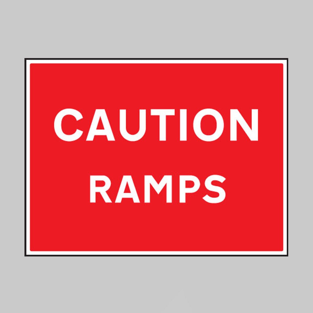 Caution Ramps Sign - Ready Set SuppliedCaution Ramps Sign17615Q