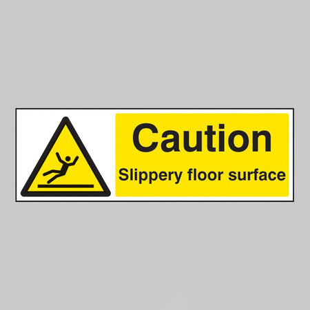 Caution Slippery Floor Surface Sign - Ready Set SuppliedCaution Slippery Floor Surface SignRigid Plastic14213G