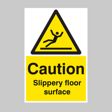 Caution Slippery Floor Surface Sign - Ready Set SuppliedCaution Slippery Floor Surface SignRigid Plastic14213P