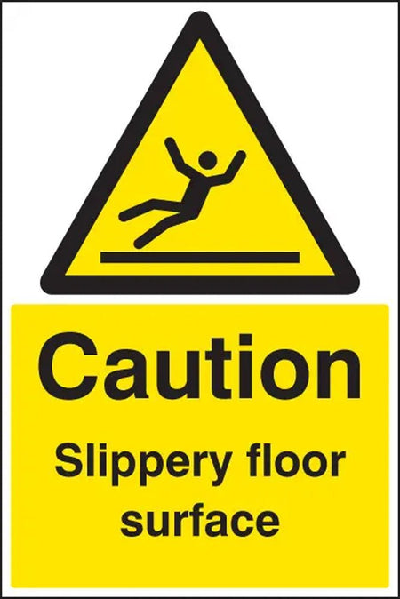 Caution Slippery Surface Floor Graphic 400 x 600mm (External Grade) - Ready Set SuppliedCaution Slippery Surface Floor Graphic 400 x 600mm (External Grade)53584