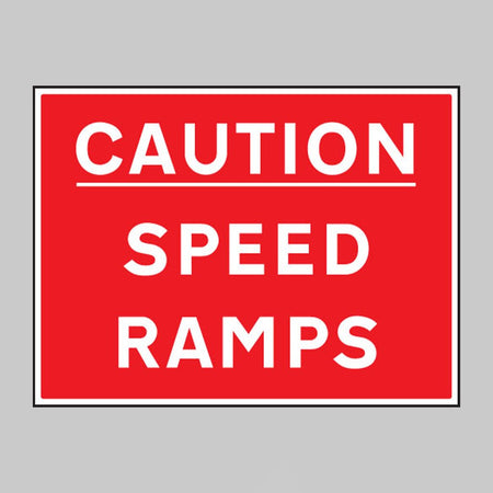 Caution Speed Ramps Sign - Ready Set SuppliedCaution Speed Ramps SignRigid Plastic17521Q