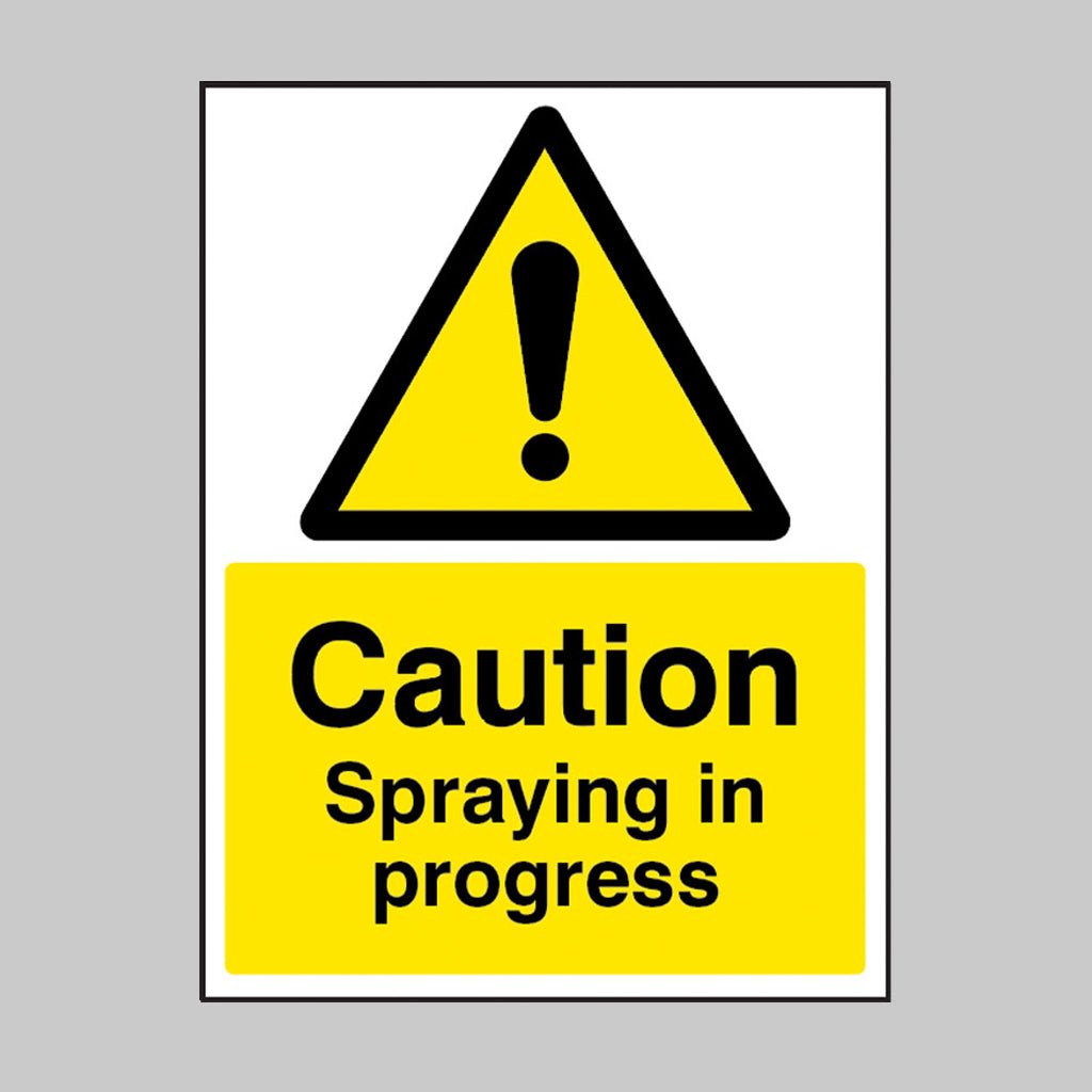 Caution Spraying In Progress Sign - Ready Set SuppliedCaution Spraying In Progress Sign15507K