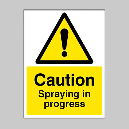 Caution Spraying In Progress Sign - Ready Set SuppliedCaution Spraying In Progress Sign15507K
