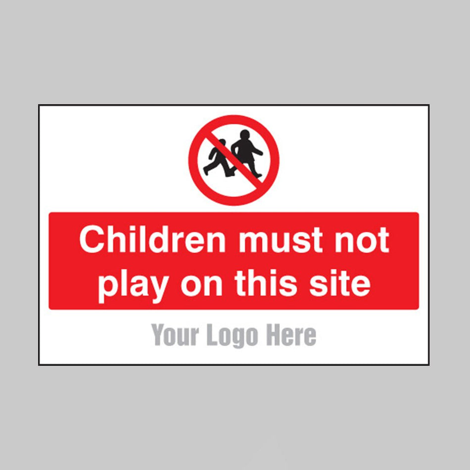 Children Must Not Play On This Site, Builder Signs 600 x 400mm - Ready Set SuppliedChildren Must Not Play On This Site, Builder Signs 600 x 400mm55787