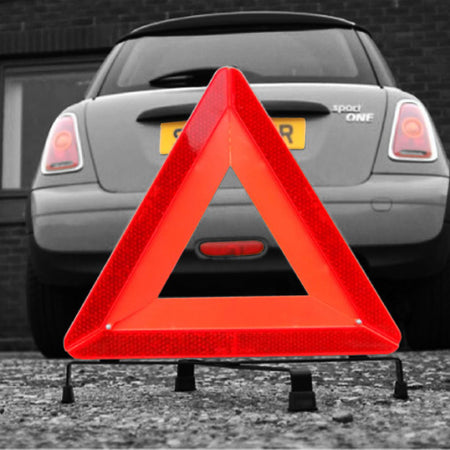 Collapsible High Visibility Vehicle Warning Triangle With Storage Case (460 x 160 x 35mm) Sign - Ready Set SuppliedCollapsible High Visibility Vehicle Warning Triangle With Storage Case (460 x 160 x 35mm) Sign57799