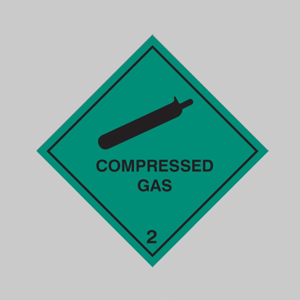 Compressed Gas 2 Sign - Ready Set SuppliedCompressed Gas 2 SignRigid Plastic14516F