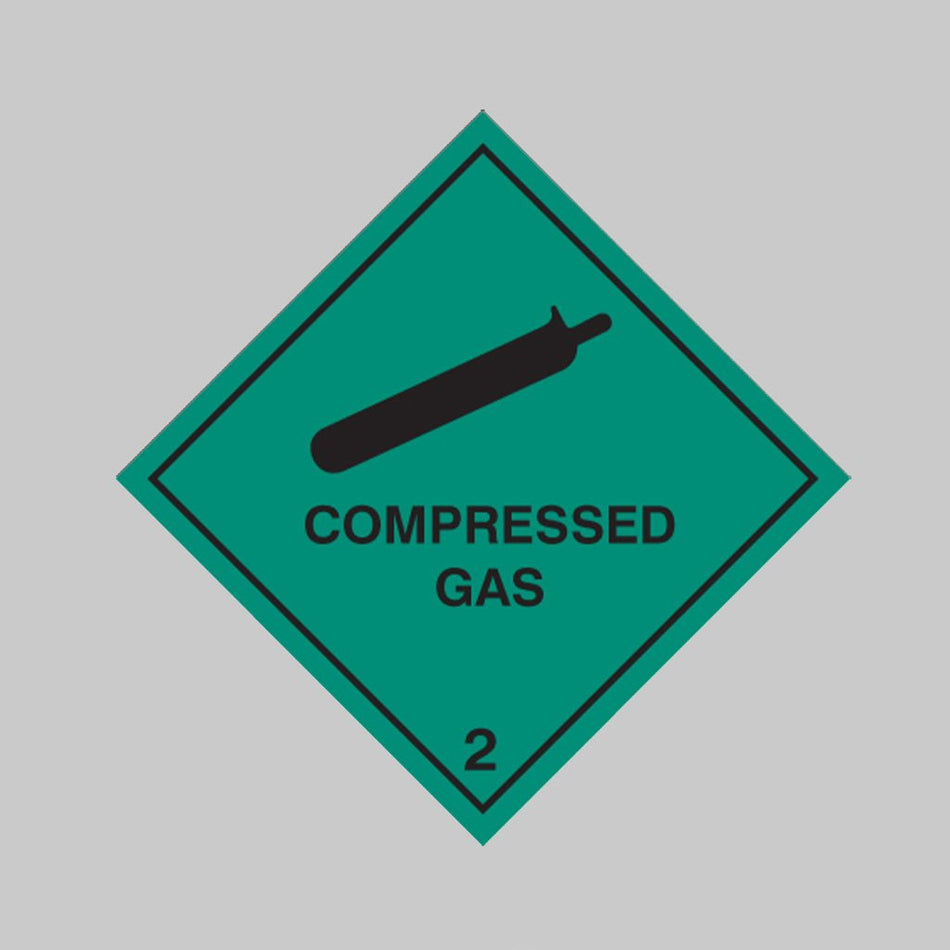 Compressed Gas 2 Sign - Ready Set SuppliedCompressed Gas 2 SignRigid Plastic14516F