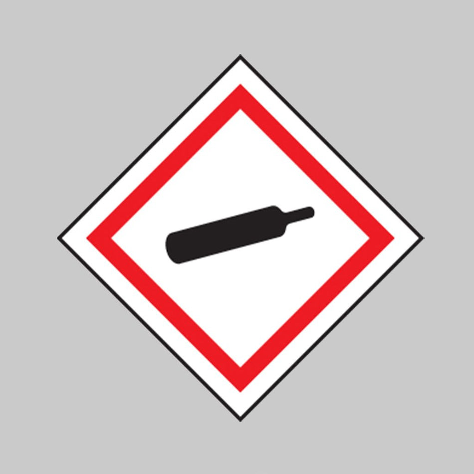 Compressed Gas GHS Label - Ready Set SuppliedCompressed Gas GHS LabelRigid Plastic14545U