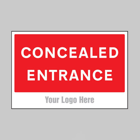 Concealed Entrance, Builder Signs 600 x 400mm - Ready Set SuppliedConcealed Entrance, Builder Signs 600 x 400mm55752