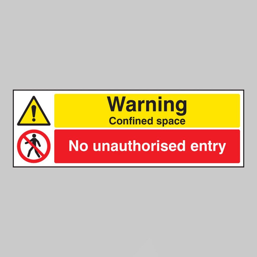 Confined Space Sign - Ready Set SuppliedConfined Space SignRigid Plastic16211G