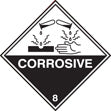Corrosive 8 Roll of 100 Self Adhesive Vinyl Labels 100 x 100mm - Ready Set SuppliedCorrosive 8 Roll of 100 Self Adhesive Vinyl Labels 100 x 100mm59743