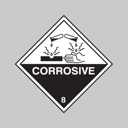 Corrosive Sign - Ready Set SuppliedCorrosive SignRigid Plastic14477F