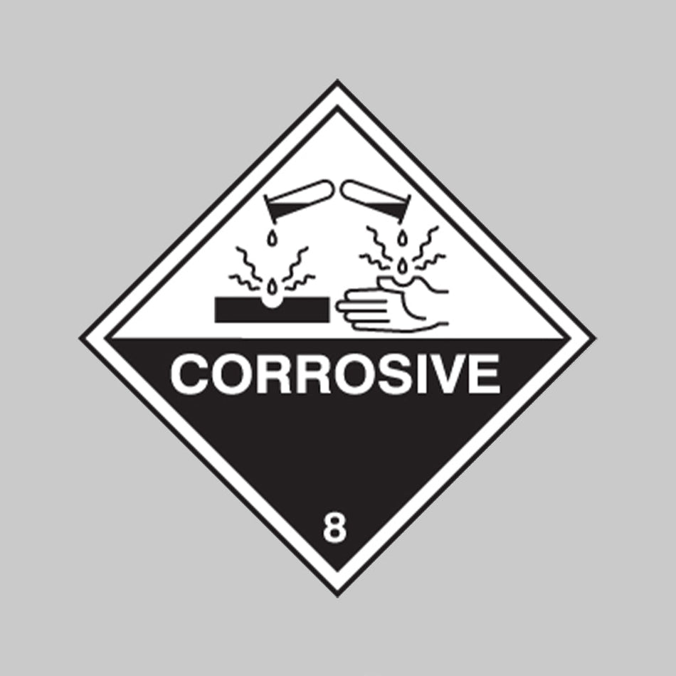 Corrosive Sign - Ready Set SuppliedCorrosive SignRigid Plastic14477F