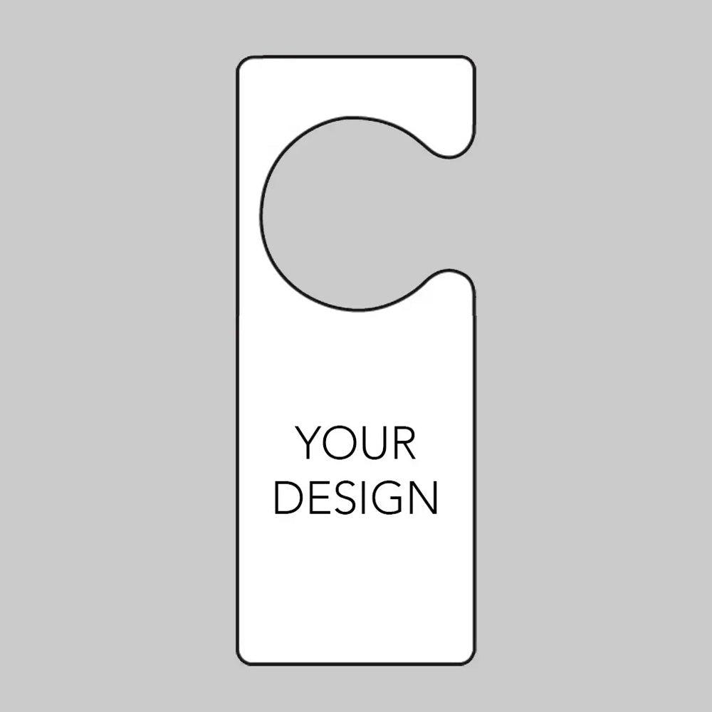 "Custom Message" Door Hanger 80 x 205mm Double Sided Sign - Ready Set Supplied"Custom Message" Door Hanger 80 x 205mm Double Sided Sign53695
