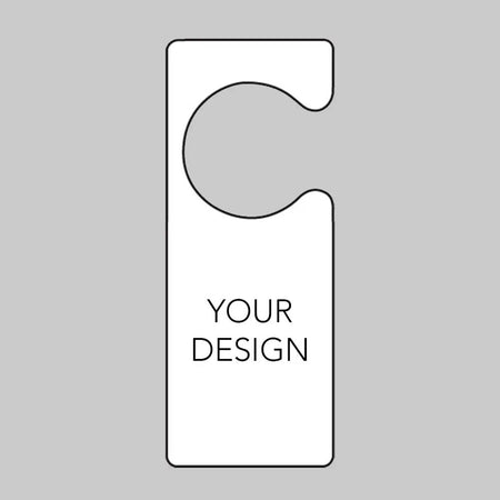 "Custom Message" Door Hanger 80 x 205mm Double Sided Sign - Ready Set Supplied"Custom Message" Door Hanger 80 x 205mm Double Sided Sign53695