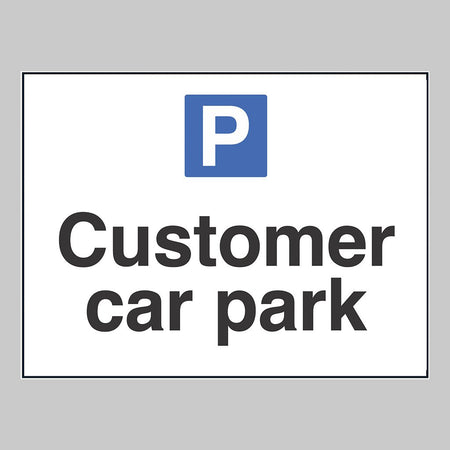 Customer Car Park Sign - Ready Set SuppliedCustomer Car Park SignRigid Plastic17063K