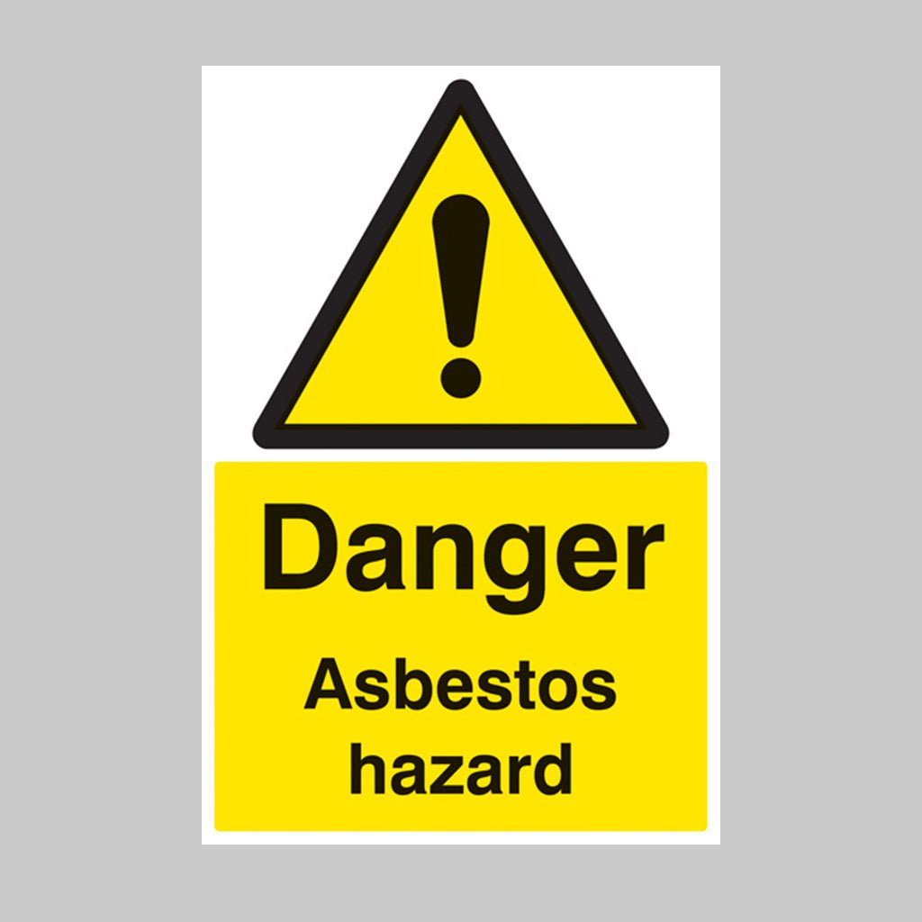 Danger Asbestos Hazard Sign - Ready Set SuppliedDanger Asbestos Hazard SignRigid Plastic14409P