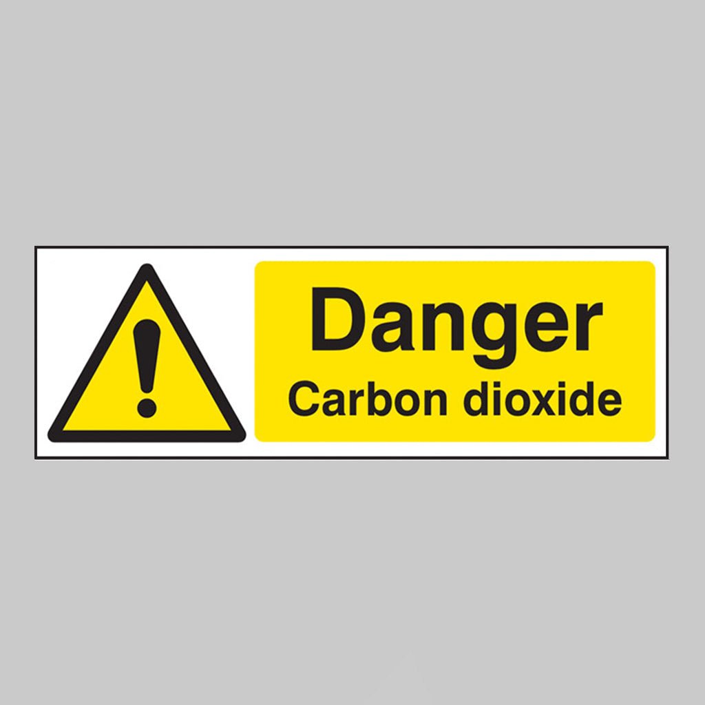 Danger Carbon Dioxide Sign - Ready Set SuppliedDanger Carbon Dioxide SignRigid Plastic14549G