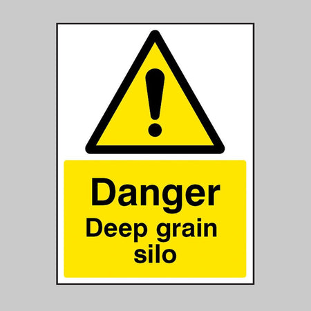 Danger Deep Grain Silo Sign - Ready Set SuppliedDanger Deep Grain Silo Sign15510K