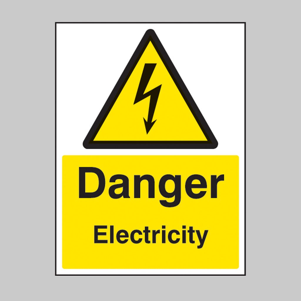 Danger Electricity Sign - Ready Set SuppliedDanger Electricity SignRigid Plastic14012D