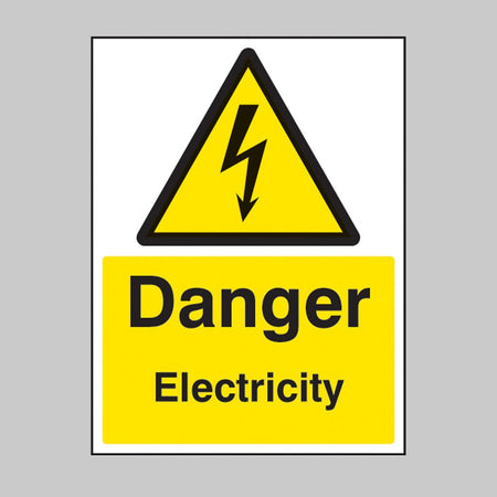 Danger Electricity Sign - Ready Set SuppliedDanger Electricity SignRigid Plastic14012D