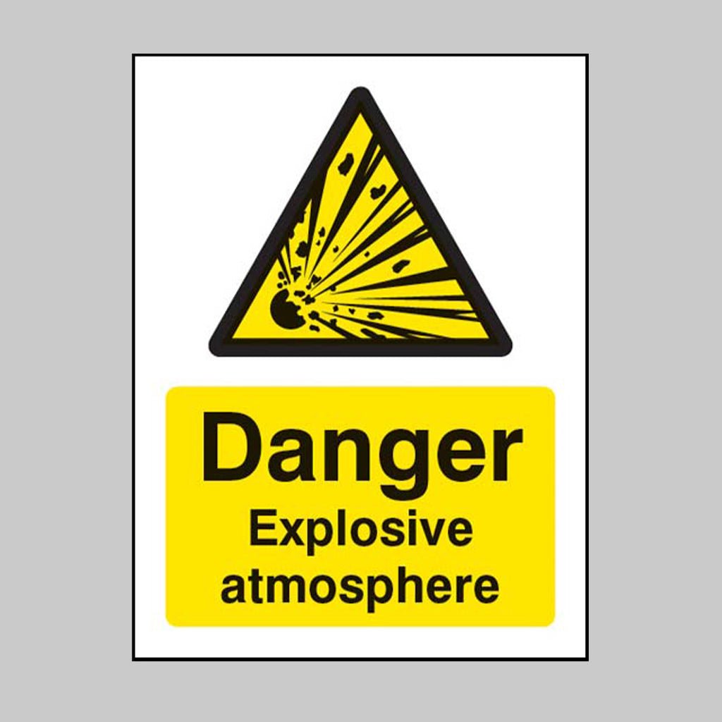 Danger Explosive Atmosphere Bs5499 Sign - Ready Set SuppliedDanger Explosive Atmosphere Bs5499 SignRigid Plastic14480E