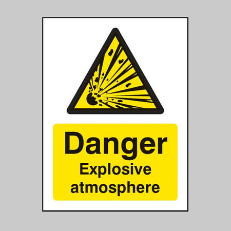 Danger Explosive Atmosphere Bs5499 Sign - Ready Set SuppliedDanger Explosive Atmosphere Bs5499 SignRigid Plastic14480E