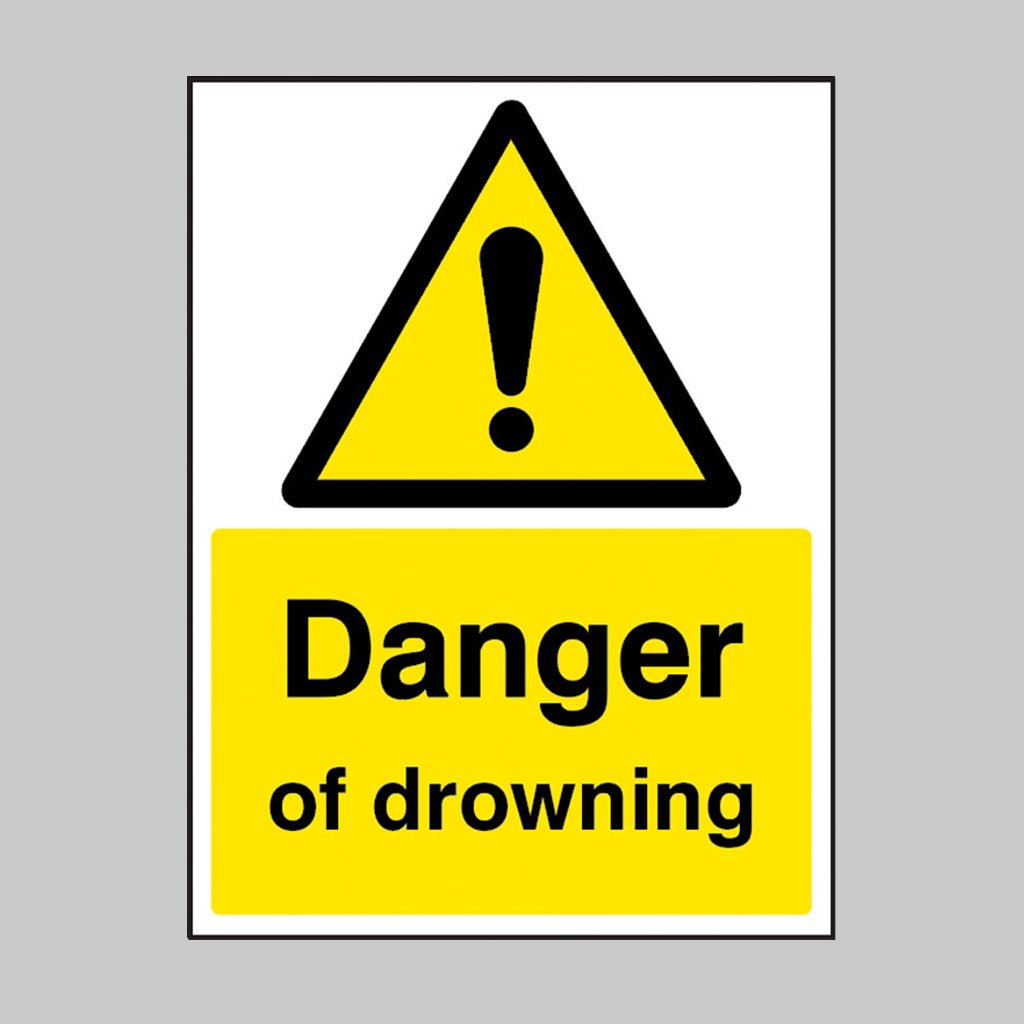 Danger Of Drowning Sign - Ready Set SuppliedDanger Of Drowning Sign15509K