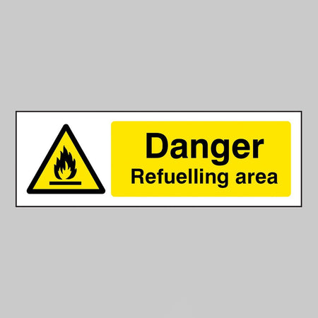 Danger Refuelling Area Sign - Ready Set SuppliedDanger Refuelling Area SignRigid Plastic16692G