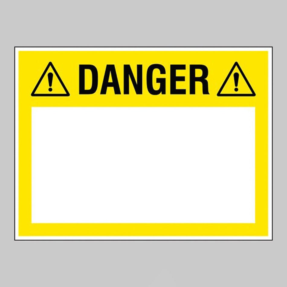 Danger (Write Your Message), 450 x 600mm Rigid PVC With Wipe Clean Over Laminate Sign - Ready Set SuppliedDanger (Write Your Message), 450 x 600mm Rigid PVC With Wipe Clean Over Laminate Sign54711