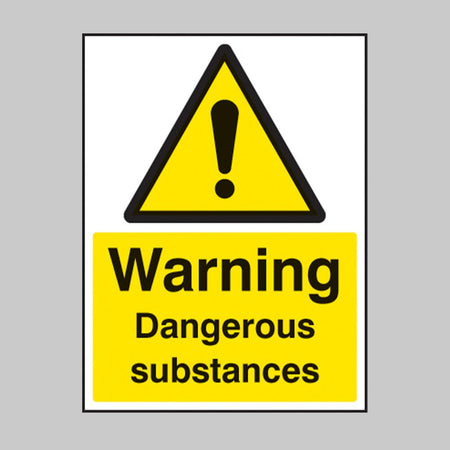 Dangerous Substances Sign - Ready Set SuppliedDangerous Substances SignRigid Plastic14425E