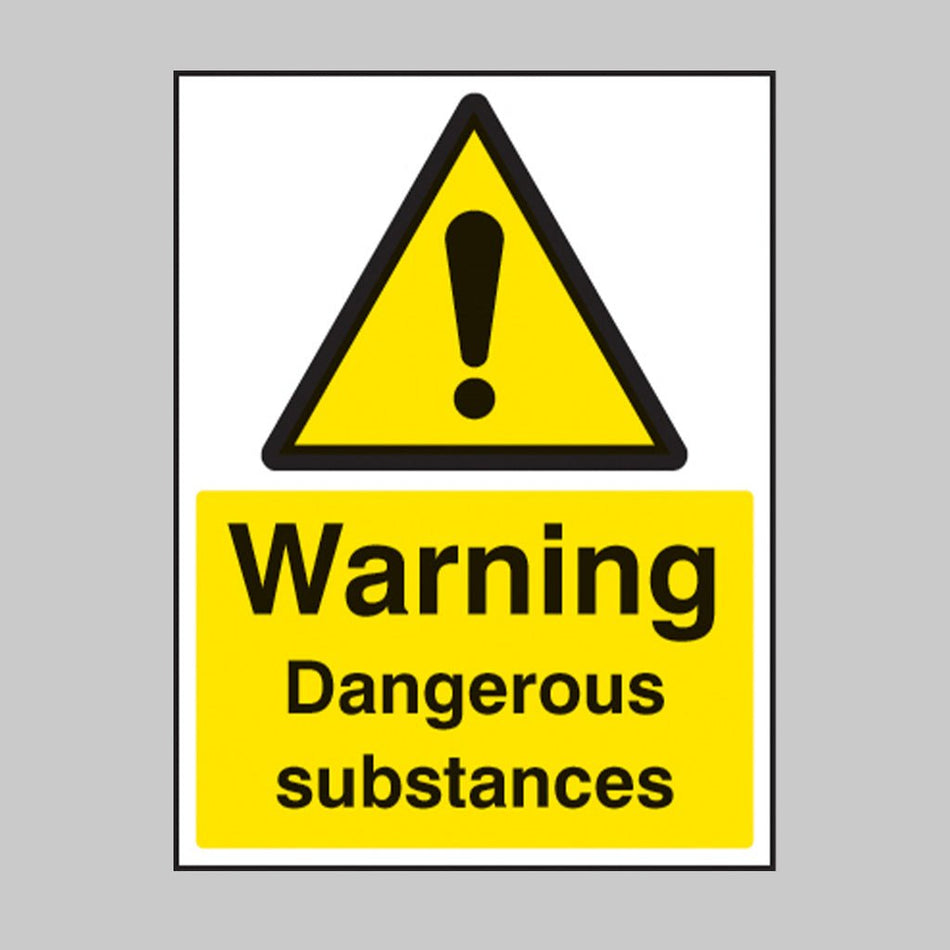 Dangerous Substances Sign - Ready Set SuppliedDangerous Substances SignRigid Plastic14425E