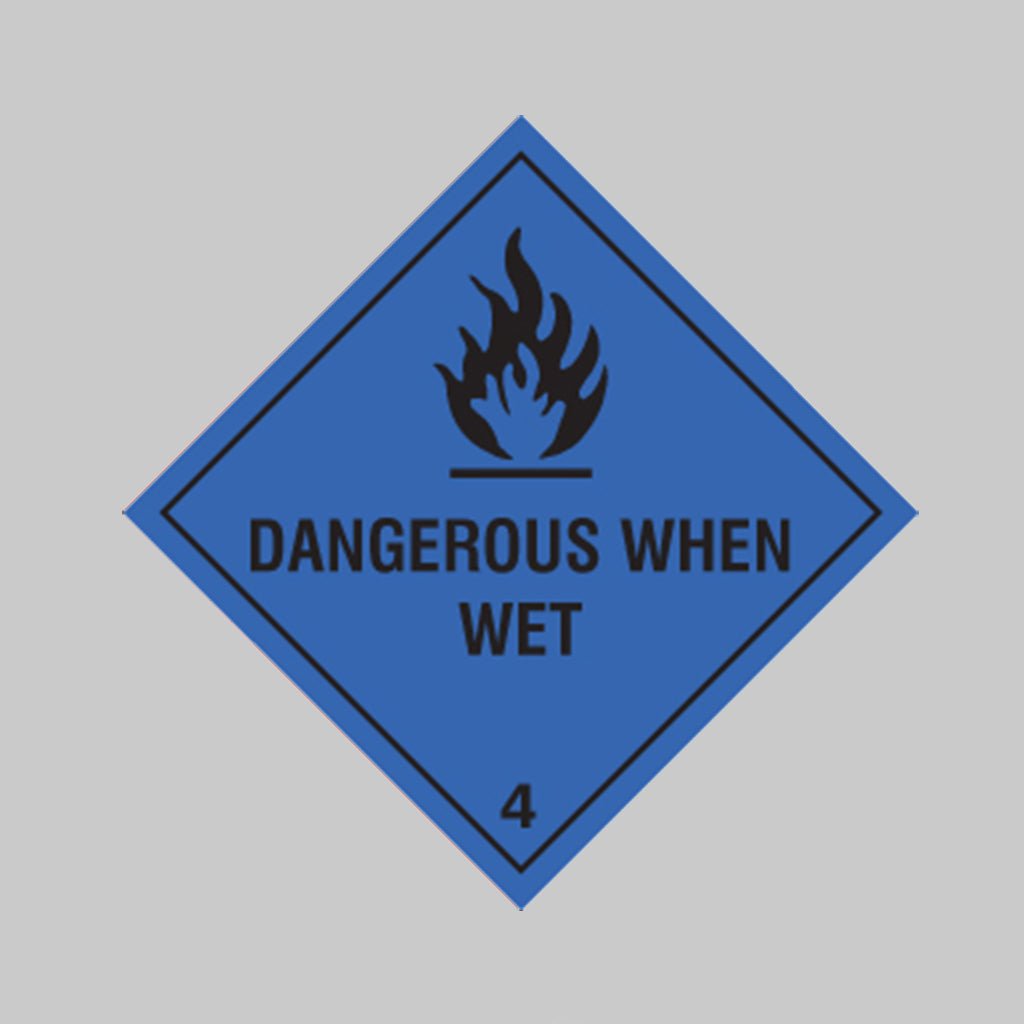 Dangerous When Wet Sign - Ready Set SuppliedDangerous When Wet SignRigid Plastic14436F