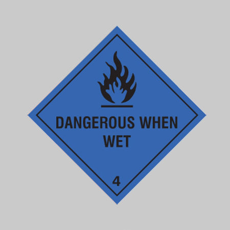 Dangerous When Wet Sign - Ready Set SuppliedDangerous When Wet SignRigid Plastic14436F