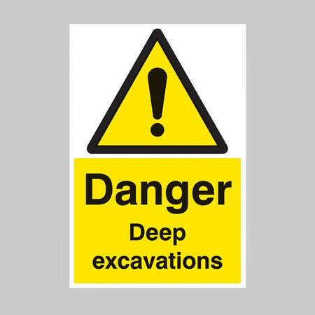 Deep Excavation Sign - Ready Set SuppliedDeep Excavation SignRigid Plastic14204P