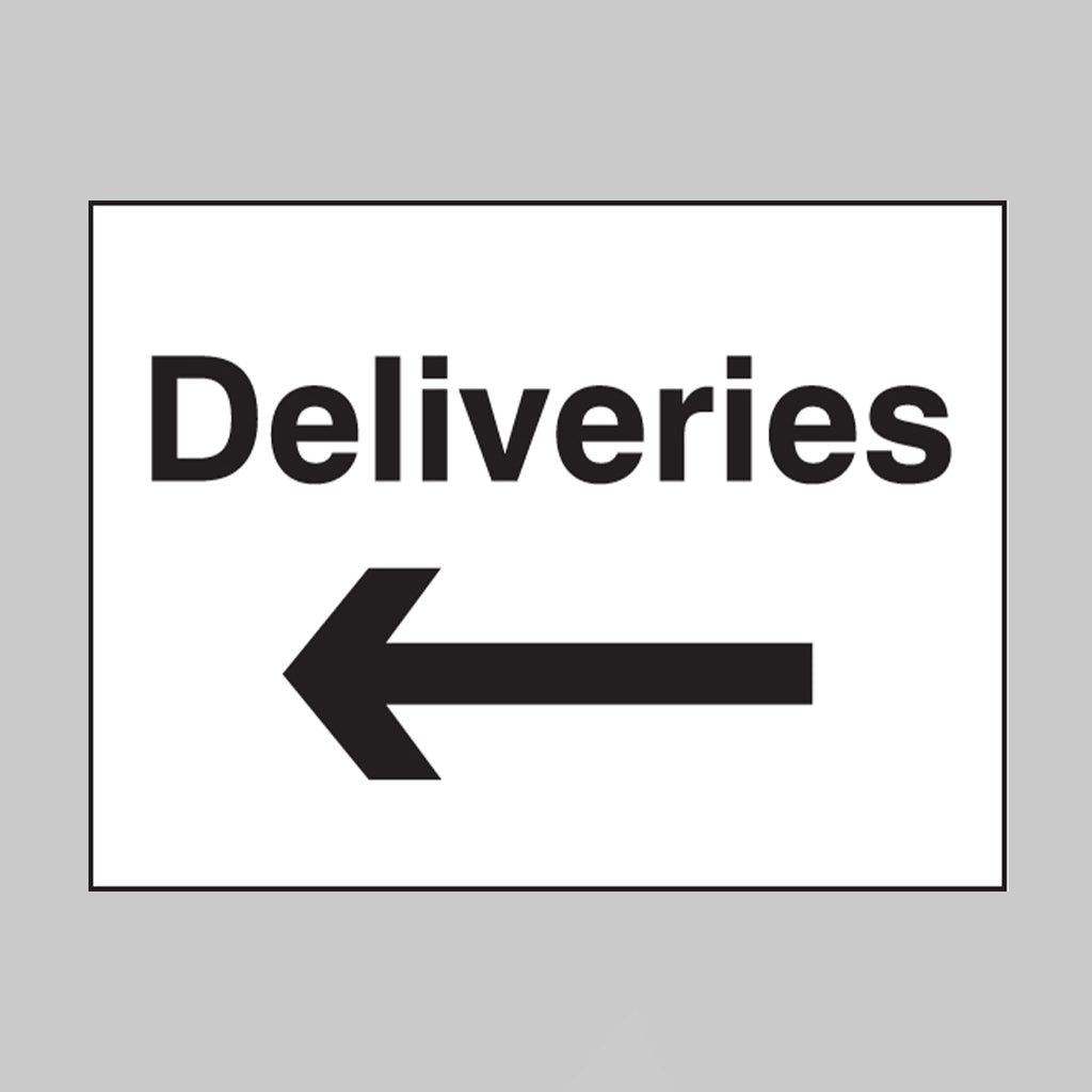 Deliveries Arrow Left Sign - Ready Set SuppliedDeliveries Arrow Left Sign17595K