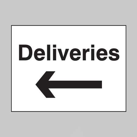 Deliveries Arrow Left Sign - Ready Set SuppliedDeliveries Arrow Left Sign17595K