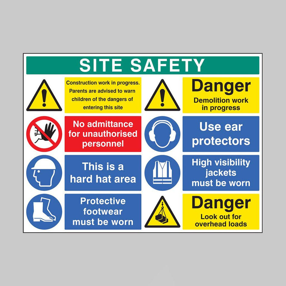 Demolition and PPE Site Board 900 x 1200mm - Ready Set SuppliedDemolition and PPE Site Board 900 x 1200mm58037