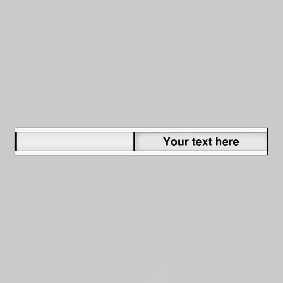 Design Your Own Door Slider 300 x 40mm Anodised Aluminium With Adhesive Backing Sign - Ready Set SuppliedDesign Your Own Door Slider 300 x 40mm Anodised Aluminium With Adhesive Backing Sign59005