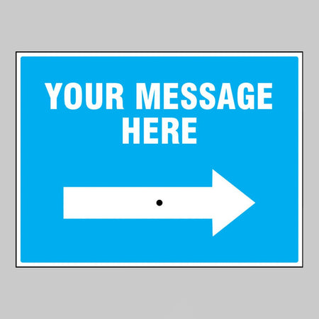 Design Your Own With Reversible Arrow 600 x 450mm Rigid PVC Sign With Wing Nut And Arrow - Ready Set SuppliedDesign Your Own With Reversible Arrow 600 x 450mm Rigid PVC Sign With Wing Nut And Arrow57687