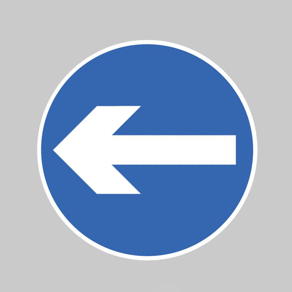 Direction Arrow Left/Right Class RA1 600mm Diameter Circle With Channelling Sign - Ready Set SuppliedDirection Arrow Left/Right Class RA1 600mm Diameter Circle With Channelling Sign56561
