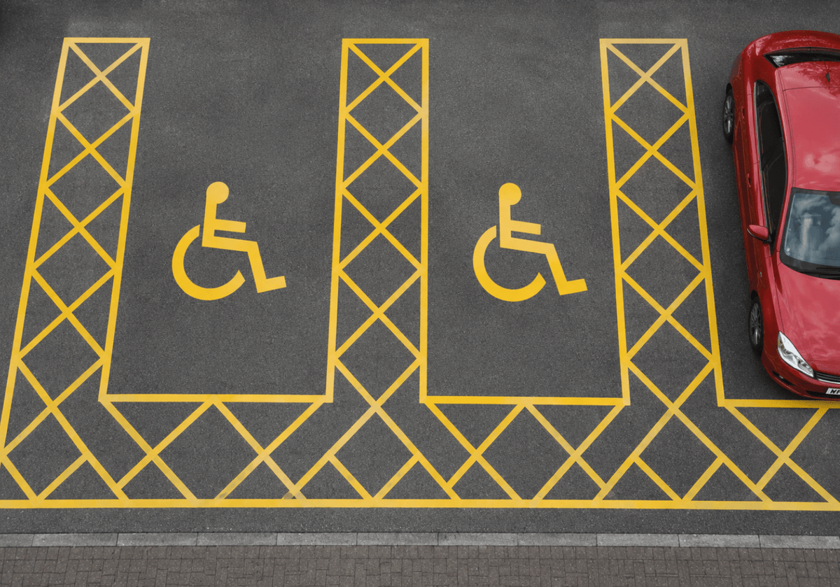 Disabled Double Bay Yellow - Ready Set SuppliedDisabled Double Bay YellowYellow