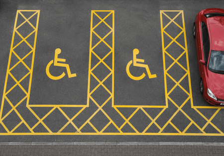Disabled Double Bay Yellow - Ready Set SuppliedDisabled Double Bay YellowYellow