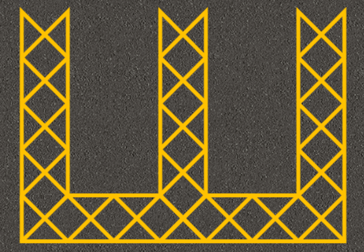 Disabled Double Bay Yellow - Ready Set SuppliedDisabled Double Bay YellowYellow