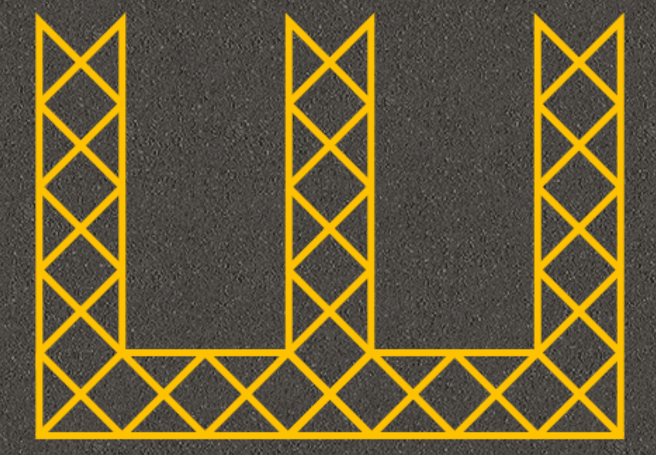 Disabled Double Bay Yellow - Ready Set SuppliedDisabled Double Bay YellowYellow