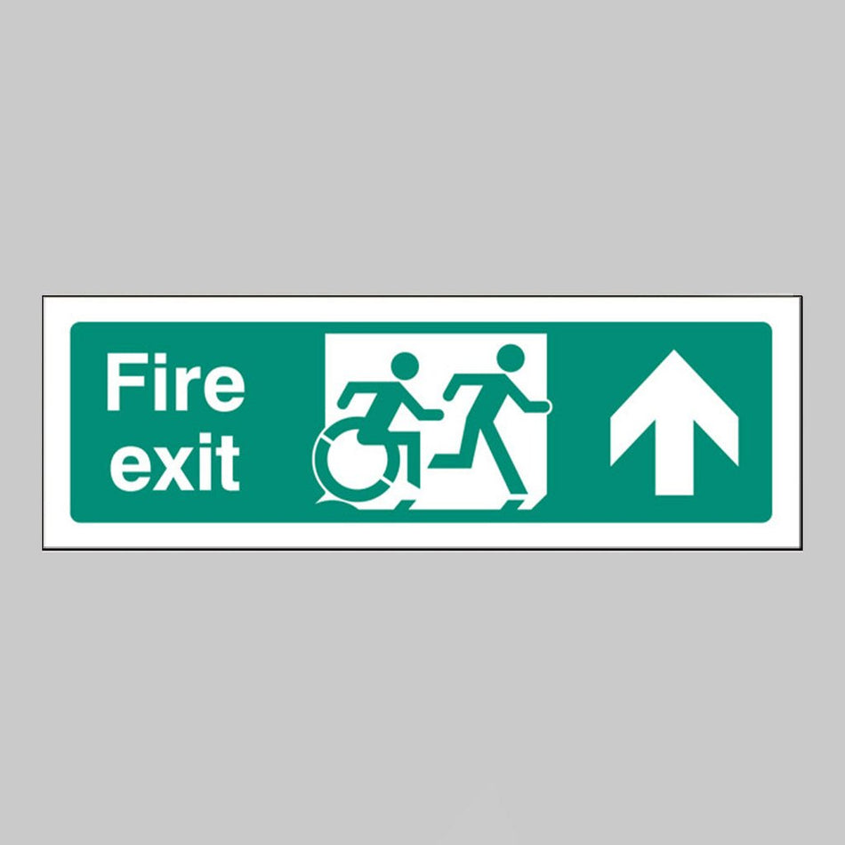 Disabled Fire Exit Arrow Up - Inclusive Design Sign - Ready Set SuppliedDisabled Fire Exit Arrow Up - Inclusive Design SignRigid Plastic12164G