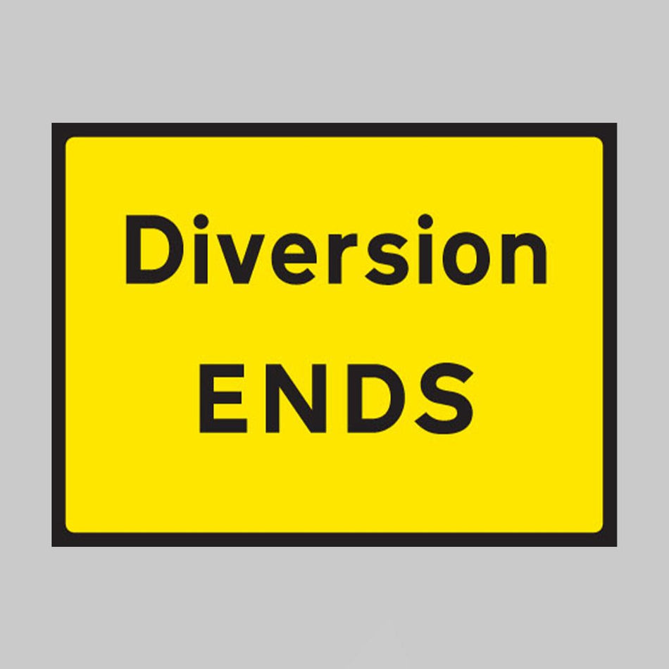 Diversion Ends 1050 x 750mm Class RA1 Zintec Sign - Ready Set SuppliedDiversion Ends 1050 x 750mm Class RA1 Zintec Sign57904